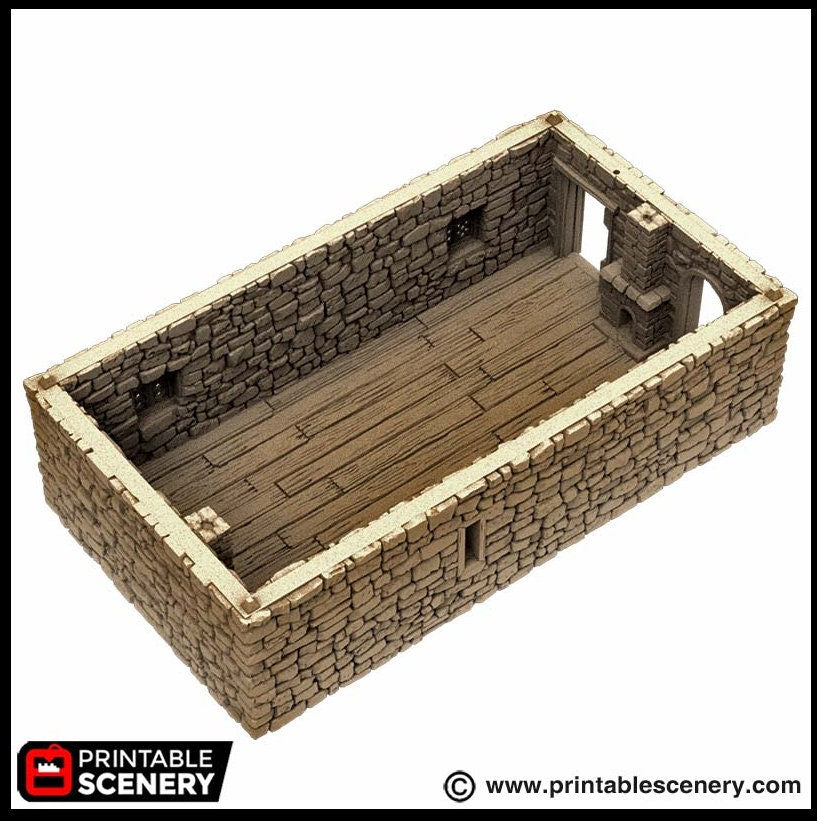 Country Manor - King and Country, dnd Medieval building, Village, Town, Wargaming Terrain, Scatter scenery, 28mm 32mm 15mm, House, home-6