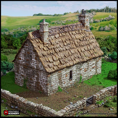 Country Manor - King and Country, dnd Medieval building, Village, Town, Wargaming Terrain, Scatter scenery, 28mm 32mm 15mm, House, home-2