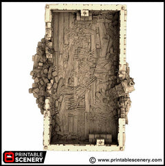 Ruined Country Manor - King and Country, dnd Medieval building, Village, Town, Wargaming Terrain, Scatter scenery, 28mm 32mm 15mm, House-6