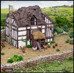 Farm Chicken Hut - King and Country, dnd Medieval building, Village, Town, Wargaming Terrain, Scatter scenery, House, Farming, Chicken-6