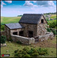 Farm Pig Pen - King and Country, dnd Medieval building, Village, Town, Wargaming Terrain, Scatter scenery, Farming, Diorama, Animals-1