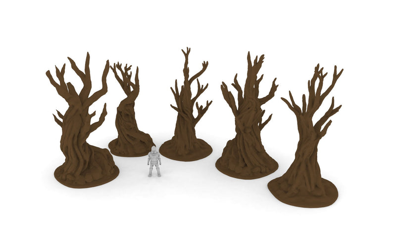 5 Winterdale Gnarly Trees Pack - Printable Scenery | dnd forest | Tree | Wargaming Terrain | Scatter scenery | Bundle | Fantasy | Medieval-3