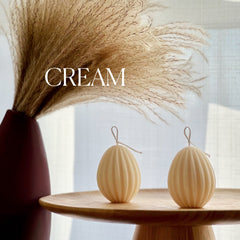 Ribbed Easter Egg Candle: Soywax Spring Decor-3