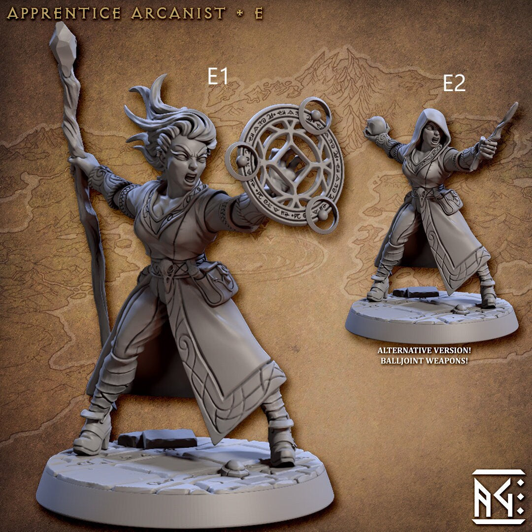 Apprentice Arcanists - Artisan Guild | Human | Elf | Wizard | Sorcerer | Warlock | Male | Female | Fantasy | Magic | DnD | Pathfinder-6