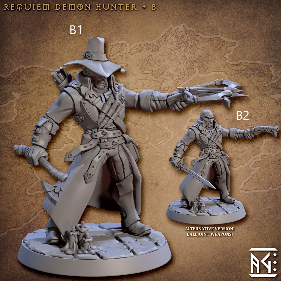 Requiem Demon Hunters - Artisans Guild | Male | Female | Fantasy | Ranger | Fighter | Melee | Gothic | Demon Hunter | DnD | Pathfinder-3