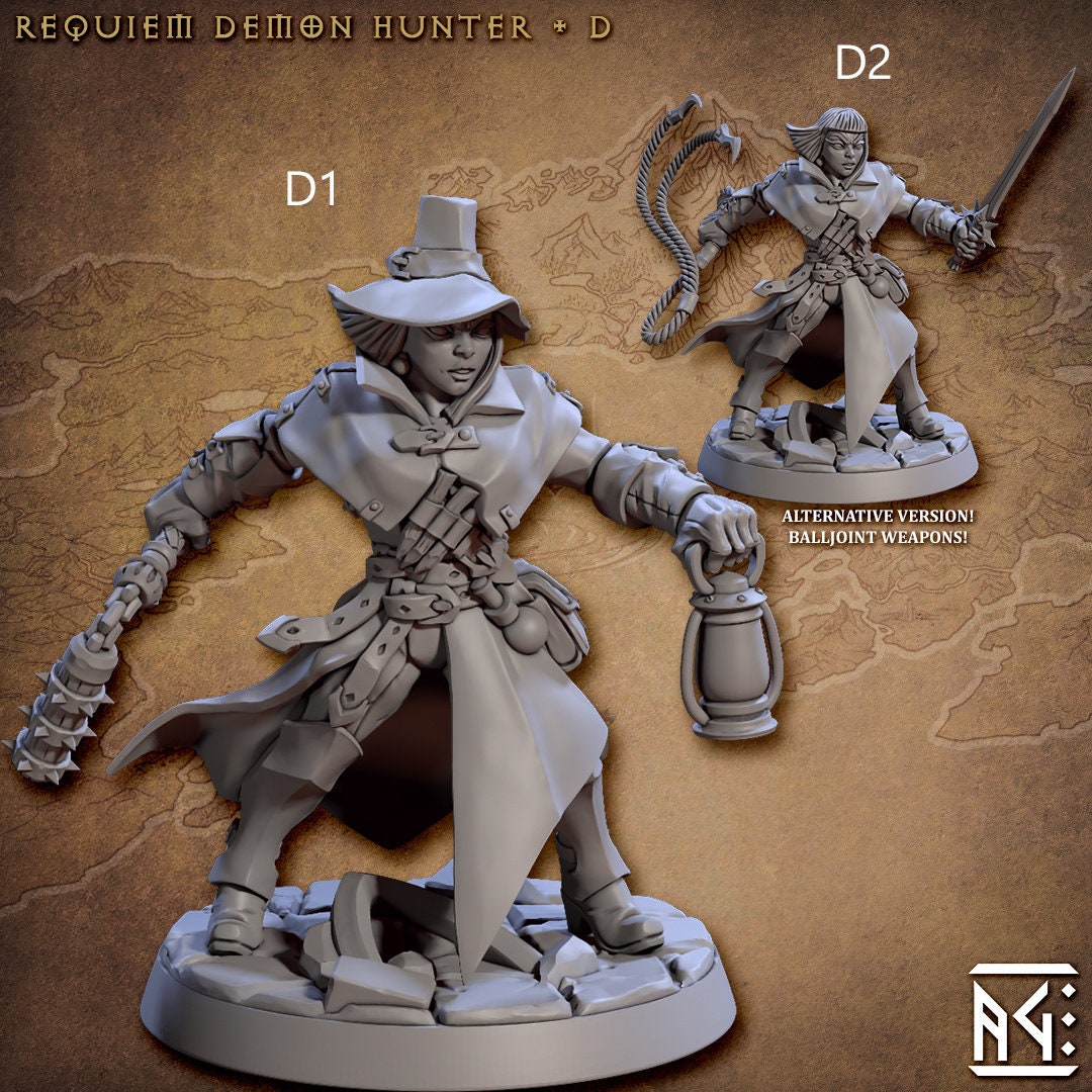 Requiem Demon Hunters - Artisans Guild | Male | Female | Fantasy | Ranger | Fighter | Melee | Gothic | Demon Hunter | DnD | Pathfinder-5
