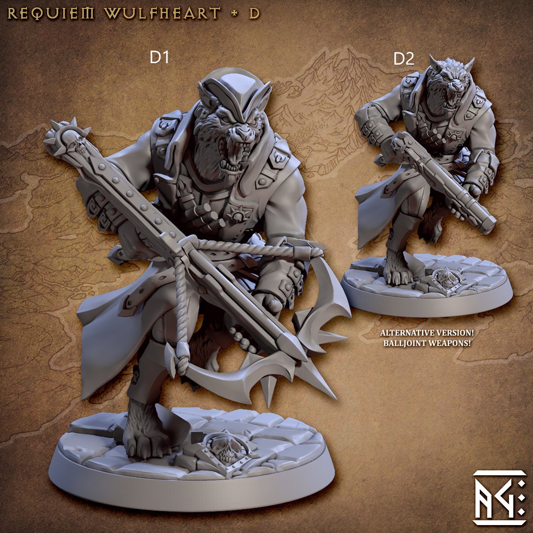 Requiem Wulfhearts - Artisans Guild | Male | Female | Werewolf | Fantasy | Ranger | Fighter | Lycanthrope | Gothic | Demon Hunter | DnD-5