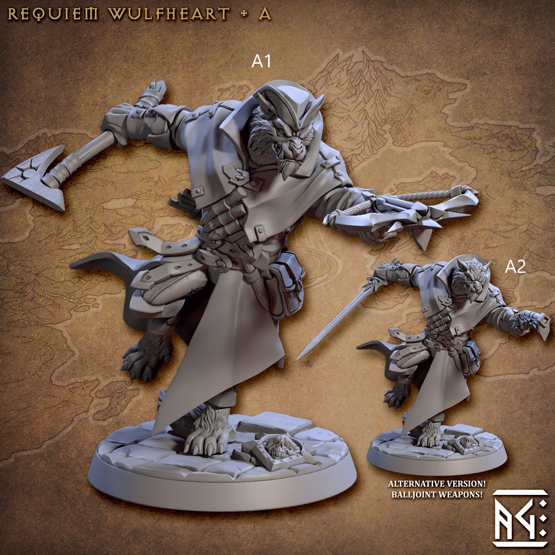 Requiem Wulfhearts - Artisans Guild | Male | Female | Werewolf | Fantasy | Ranger | Fighter | Lycanthrope | Gothic | Demon Hunter | DnD-2