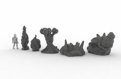 Alien Organics - EC3D Ignis Quadrant, Infinity, Legion, Sci-fi, Cyberpunk, tabletop terrain, Scatter Scenery, trees, Martian-5