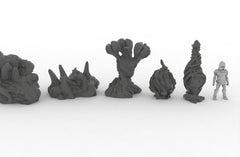 Alien Organics - EC3D Ignis Quadrant, Infinity, Legion, Sci-fi, Cyberpunk, tabletop terrain, Scatter Scenery, trees, Martian-4