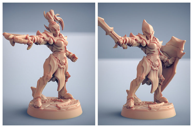 Ashen Alfar Inquisitors - Artisans Guild Dnd Miniature | Male | Female | Elf | Vampire | Fighter | Melee | | Pathfinder | Paladin | Cleric-5