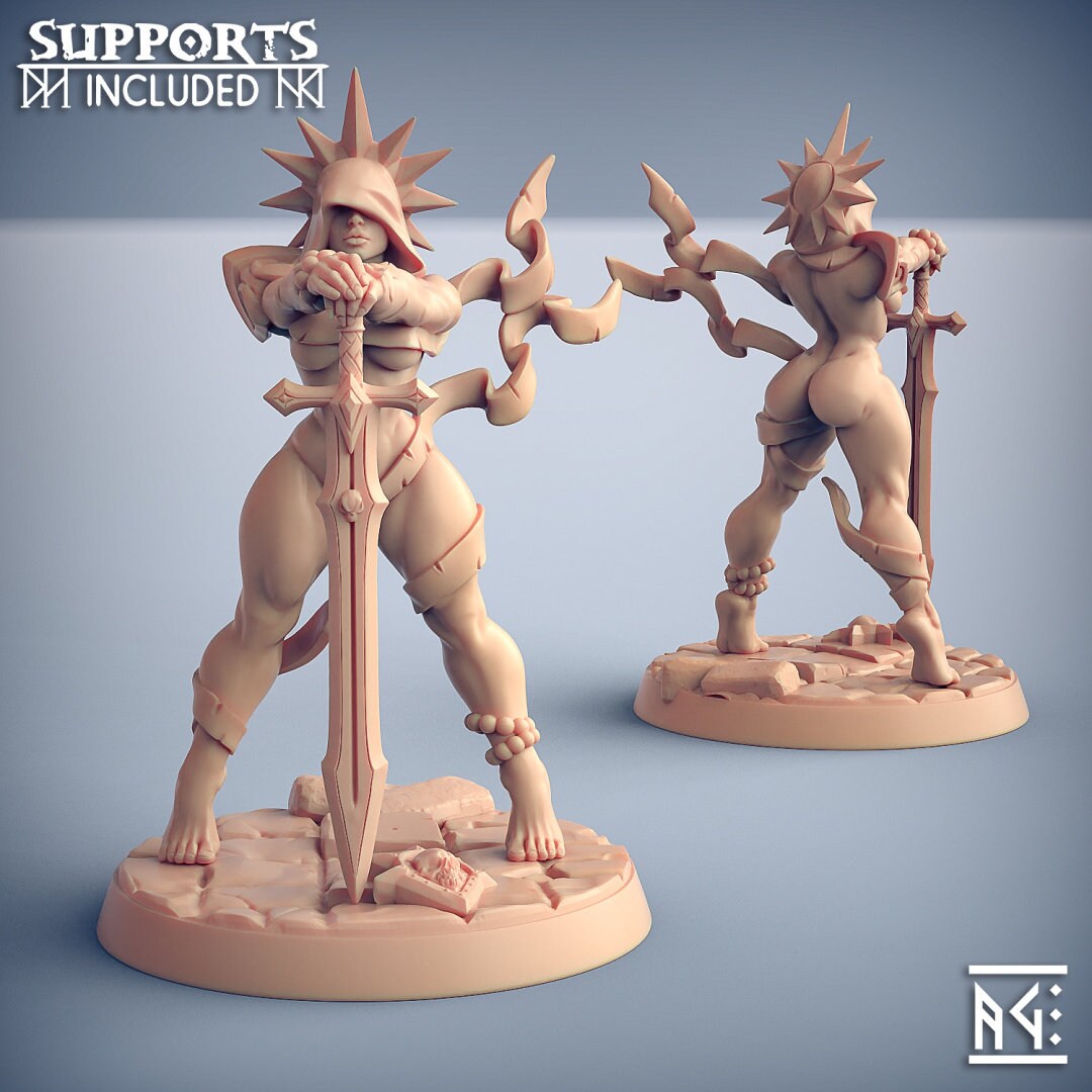 Solaria, Requiem Brotherhood - Artisan Guild | Female | Warrior | Pinup | Fantasy | Fighter | Cleric | Paladin | Hero | DnD | Pathfinder-1