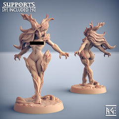 Aidreth Treeborn - Artisan Guild | Female | Dryad | Pinup | Fantasy | Nature | Forest | Druid | Hero | DnD | Pathfinder | Nude-1