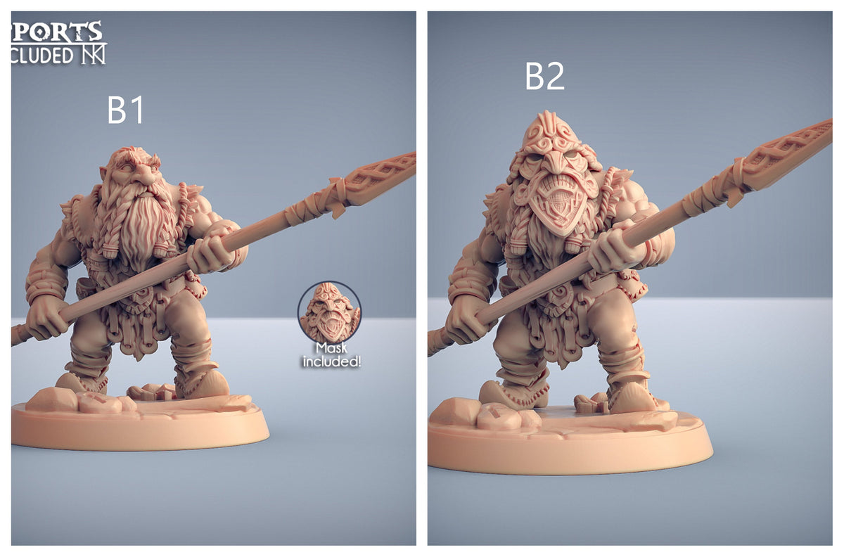Dwarf Mountaineer mini set - Artisans Guild | Dwarf | Male | Female | Archer | Melee | Fighter | DnD | Wargaming | Pathfinder Fantasy-3