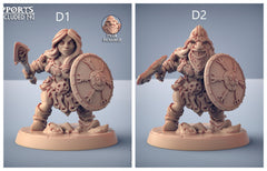 Dwarf Mountaineer mini set - Artisans Guild | Dwarf | Male | Female | Archer | Melee | Fighter | DnD | Wargaming | Pathfinder Fantasy-5