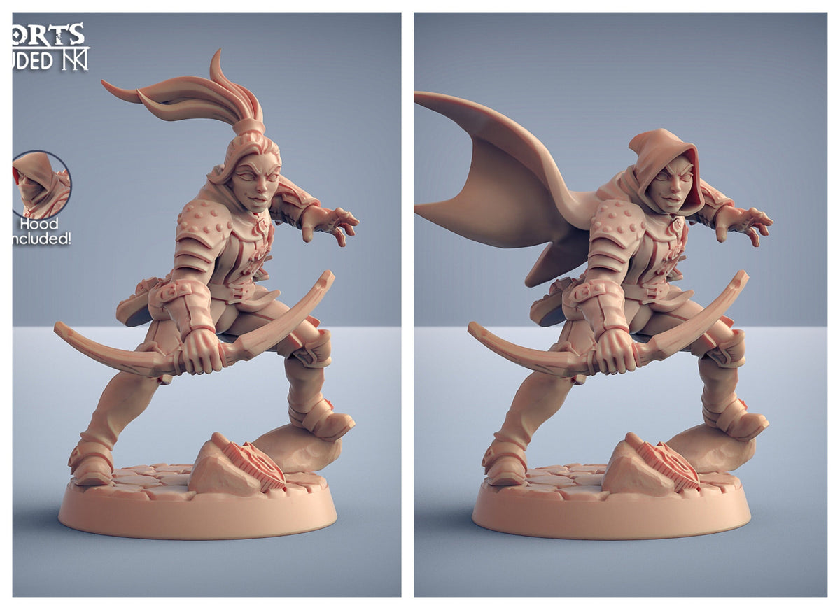 Adept Thieves - Artisans Guild Dnd Miniature | Male | Female | Human | Rogue | Assassin | Melee | Bandit | Pathfinder | FIghter | Ranger-6
