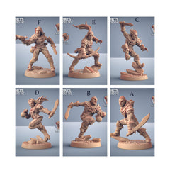 Adept Thieves - Artisans Guild Dnd Miniature | Male | Female | Human | Rogue | Assassin | Melee | Bandit | Pathfinder | FIghter | Ranger-1