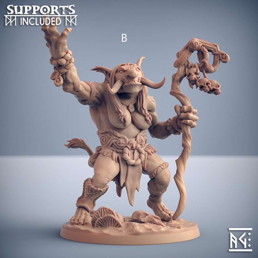 Svartwood Troll Hags - Artisan Guild Svartwood Trolls | Troll | Monster | Fantasy | Large | Sorcerer | Wizard | Ranged | DnD | Pathfinder-3