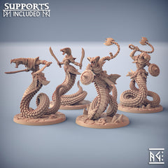 Nagarot Crawlers - Artisan Guild Maneater Nagarots | Monster | Fantasy | DnD | Rogue | Fighter | Ranger | Yuan-Ti | Snakefolk, Nagaji, Naga-1