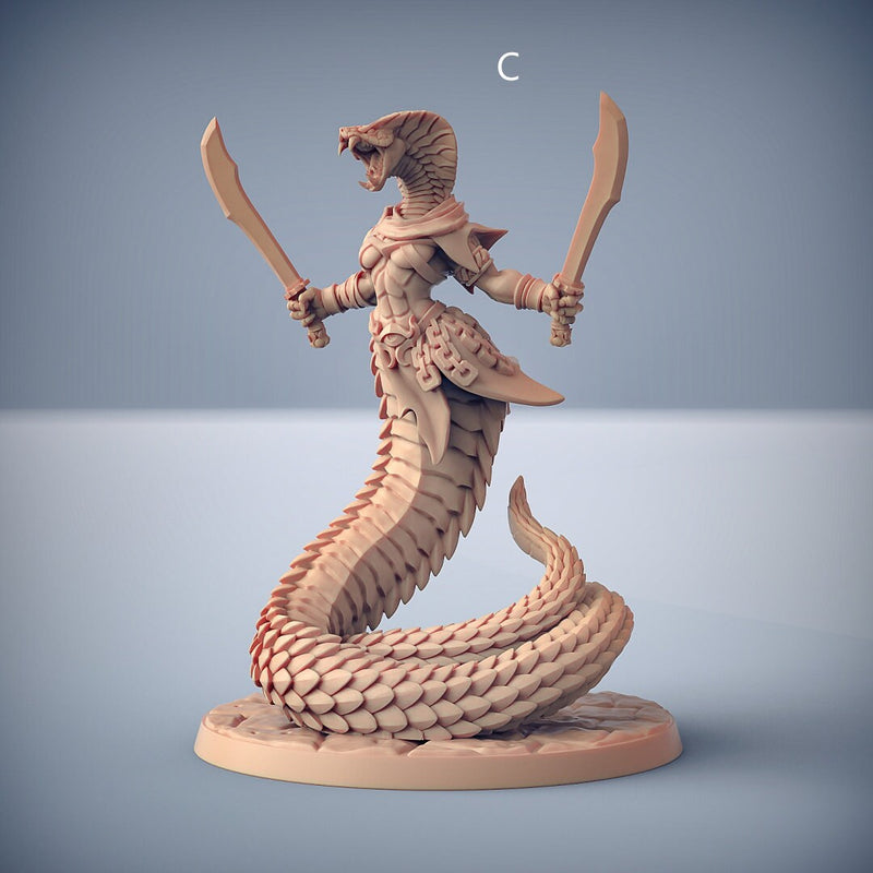 Nagarot Crawlers - Artisan Guild Maneater Nagarots | Monster | Fantasy | DnD | Rogue | Fighter | Ranger | Yuan-Ti | Snakefolk, Nagaji, Naga-4