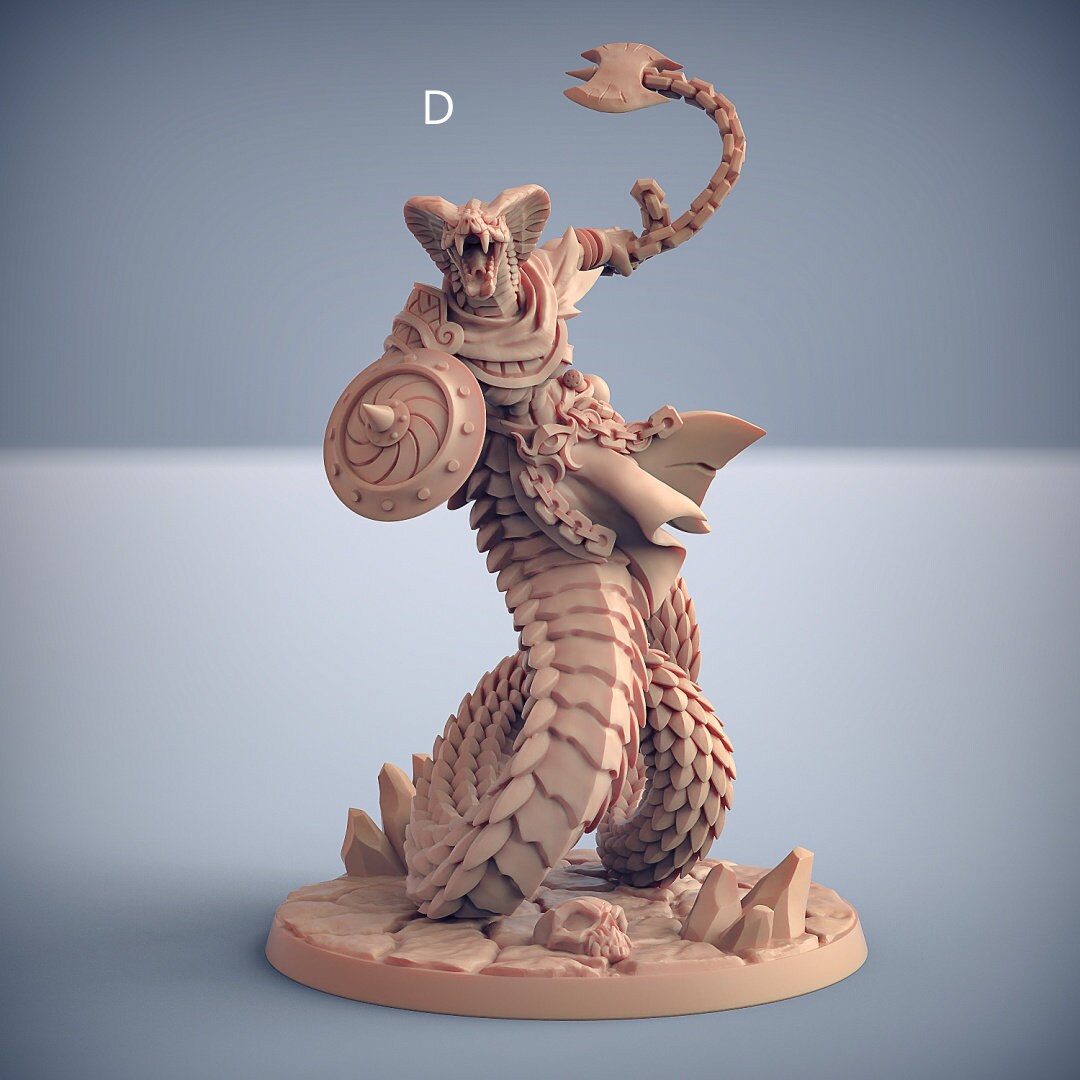 Nagarot Crawlers - Artisan Guild Maneater Nagarots | Monster | Fantasy | DnD | Rogue | Fighter | Ranger | Yuan-Ti | Snakefolk, Nagaji, Naga-5