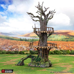 The Forest Forts - Rise of the Halflings - DnD building | Pathfinder | Forest | Treehouse | Wargaming Terrain | Scatter scenery, Fantasy-2