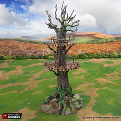 The Forest Forts - Rise of the Halflings - DnD building | Pathfinder | Forest | Treehouse | Wargaming Terrain | Scatter scenery, Fantasy-4