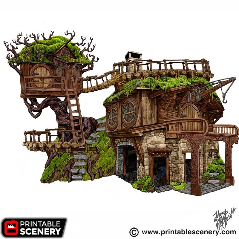 Master Builders Workshop - Rise of the Halflings - DnD building | Forest | Hills | Tinker | Wargaming Terrain | Scatter scenery, Fantasy-8