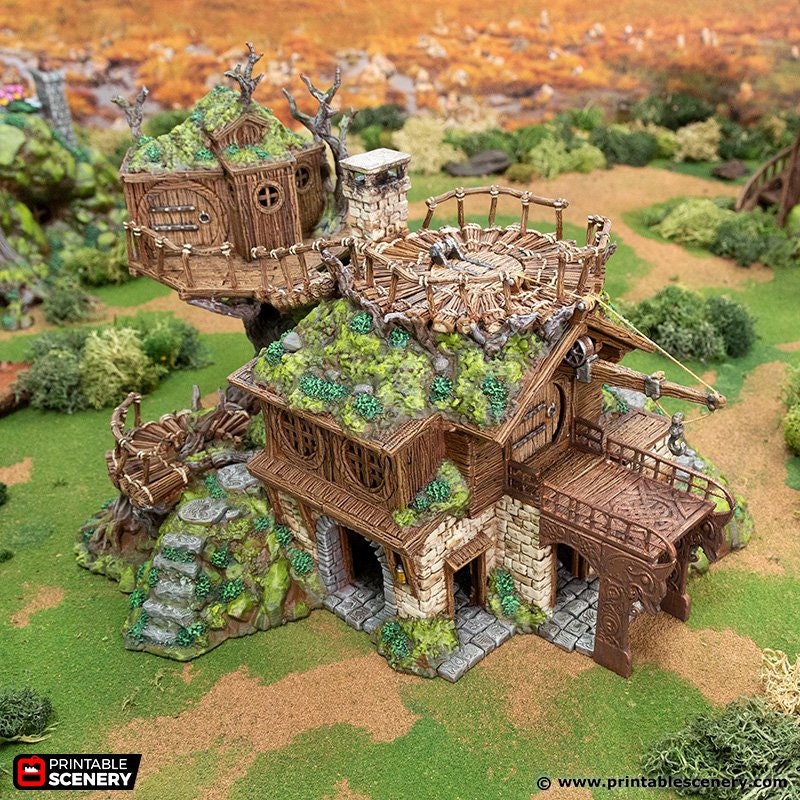 Master Builders Workshop - Rise of the Halflings - DnD building | Forest | Hills | Tinker | Wargaming Terrain | Scatter scenery, Fantasy-2