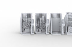 Arms Dealer Scatter Terrain mini set - Novus Landing, EC3D, Infinity, Legion, Sci-fi, Cyberpunk 2077, Wargaming Scenery, Black Market-3