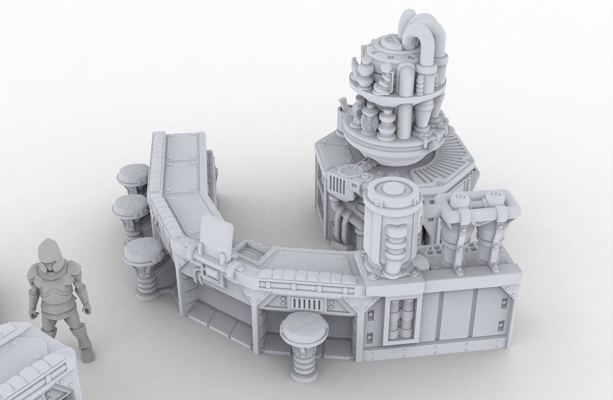 The Cantina Scatter Terrain - Novus Landing, Tavern, Inn, Bar, EC3D, Infinity, Legion Sci-fi, Cyberpunk 2077, Wargaming-3