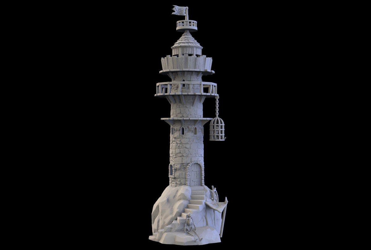 Pirate Lighthouse - Pirates vs. Sailors Nightmare At Sea - DnD, Wargaming, Ocean, Boat, Ship, Tortuga, Black Flag, Age of Sail, Caribbean-4