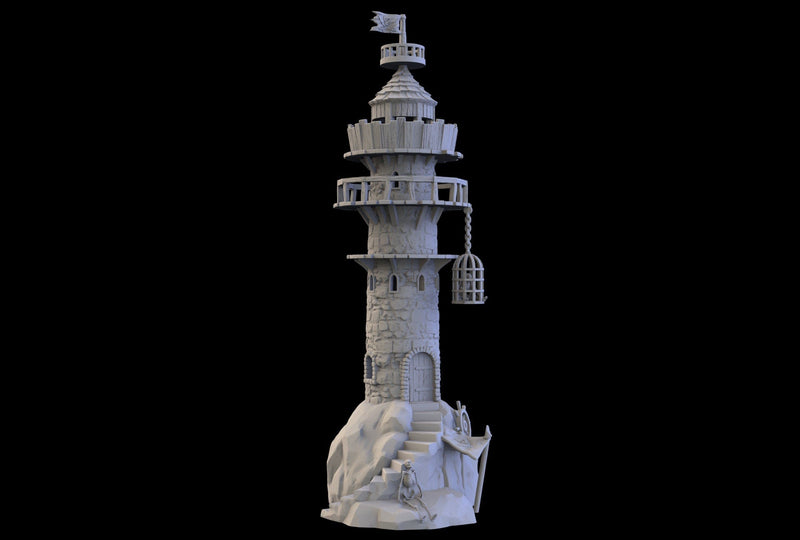 Pirate Lighthouse - Pirates vs. Sailors Nightmare At Sea - DnD, Wargaming, Ocean, Boat, Ship, Tortuga, Black Flag, Age of Sail, Caribbean-4