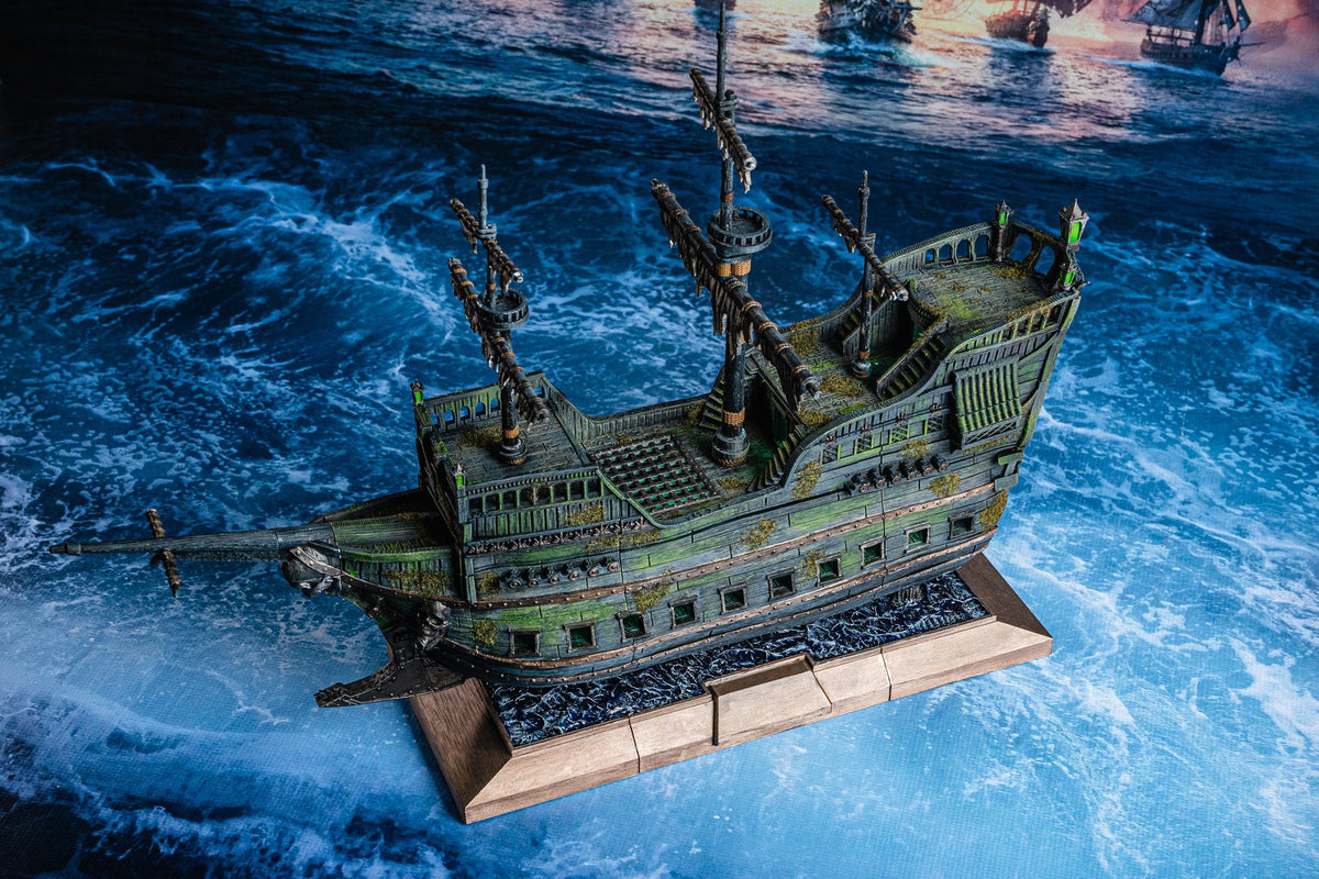 Pirate Ship - Pirates vs. Sailors Nightmare At Sea - DnD, Wargaming, Ocean, Boat, Ship, Tortuga, Black Flag, Age of Sail, Caribbean-2