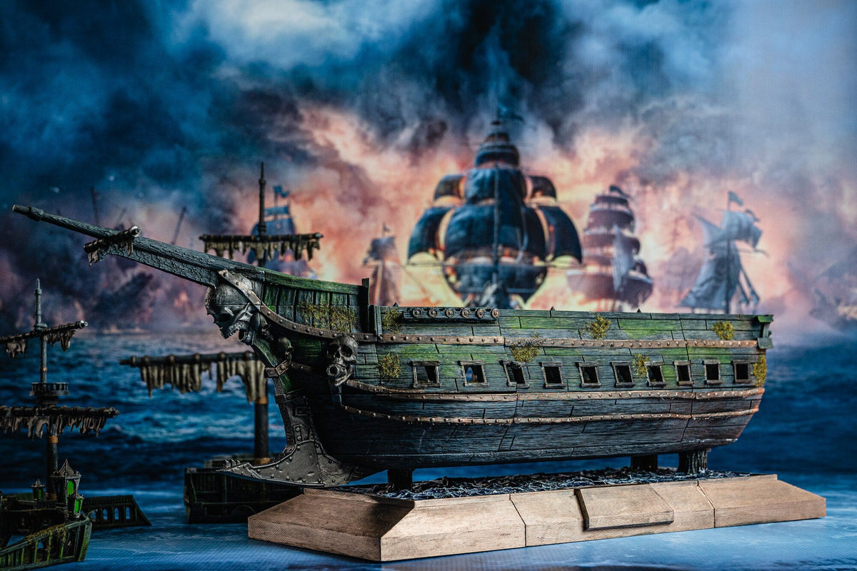 Pirate Ship - Pirates vs. Sailors Nightmare At Sea - DnD, Wargaming, Ocean, Boat, Ship, Tortuga, Black Flag, Age of Sail, Caribbean-3