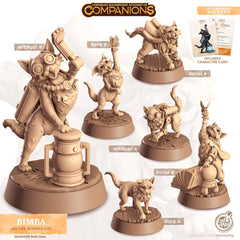 Bimba - dnd Bombay Cat mini - Cast N Play, Feline, Cat, Artificer, Wizard Familiar, Animal Companion, Ranger, Druid Form, Adventurer-1
