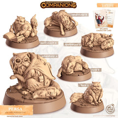 Persa - dnd Persian Cat mini - Cast N Play, Feline, Cat, Friend, Wizard Familiar, Animal Companion, Ranger, Druid Form, Apothecary-1