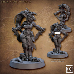 Gbiza, Goblin Pinup - Artisan Guild Faldorn Goblins | Thief | Monster | Fantasy | Female | Cute | Nude | DnD | Pathfinder | Rogue | Assassin-1