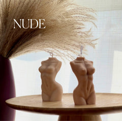 Venus Soy Wax Body Candle: Unscented Female Form Pillar-2
