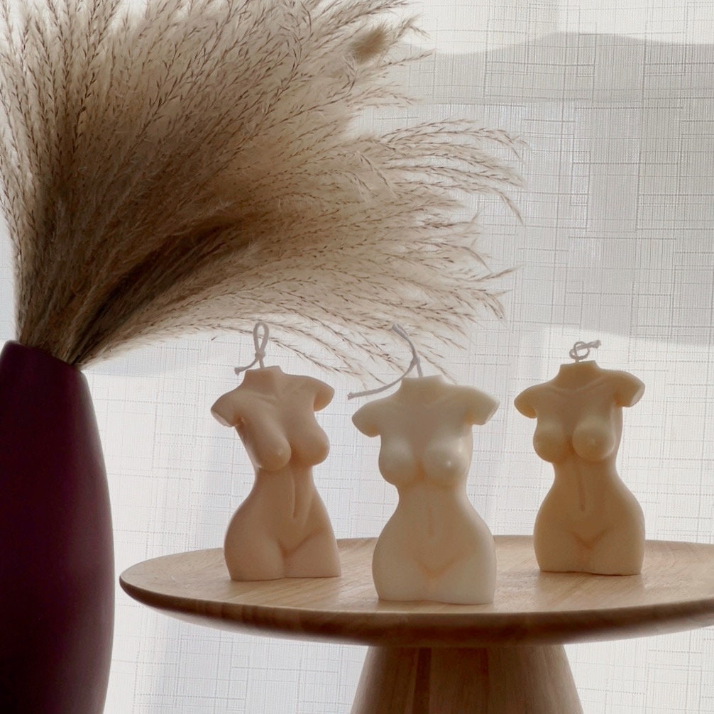 Female Form Soy Wax Candle: Goddess Body Pillar Candle-1