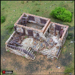 Ruined Stonestreet Bakers - King and Country, DnD, Pathfinder, 15mm, 28mm, 32mm, wargaming terrain, scatter scenery D&D medieval village-3
