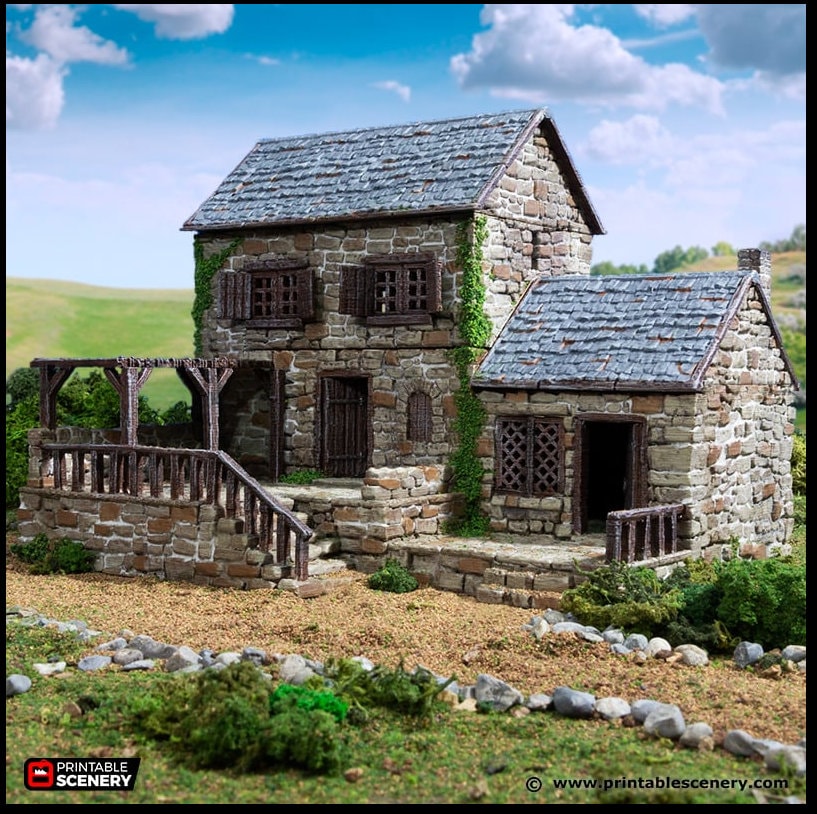 Stonestreet Bakers - King and Country, DnD, Pathfinder, 15mm, 28mm, 32mm, wargaming terrain, scenery D&D shop, marchant, medieval village-4