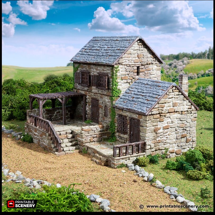 Stonestreet Bakers - King and Country, DnD, Pathfinder, 15mm, 28mm, 32mm, wargaming terrain, scenery D&D shop, marchant, medieval village-6