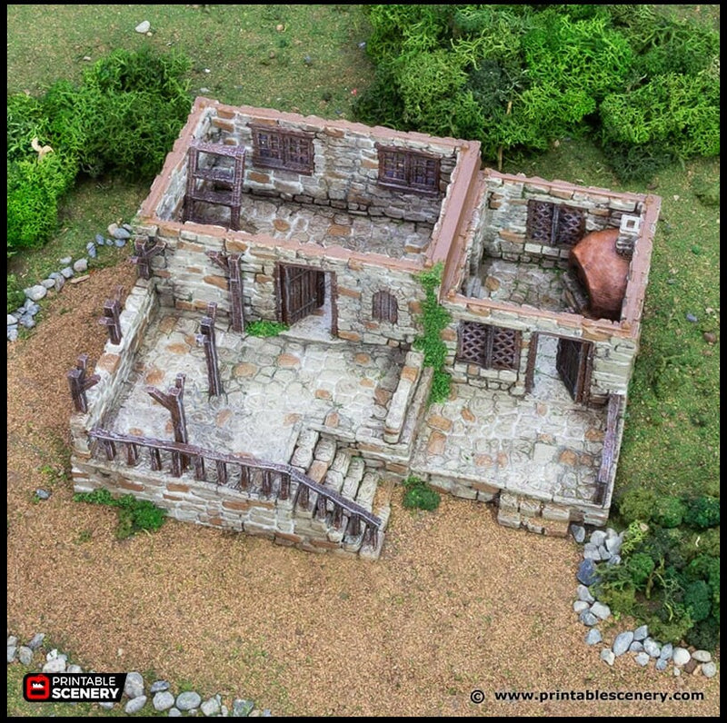 Stonestreet Bakers - King and Country, DnD, Pathfinder, 15mm, 28mm, 32mm, wargaming terrain, scenery D&D shop, marchant, medieval village-3