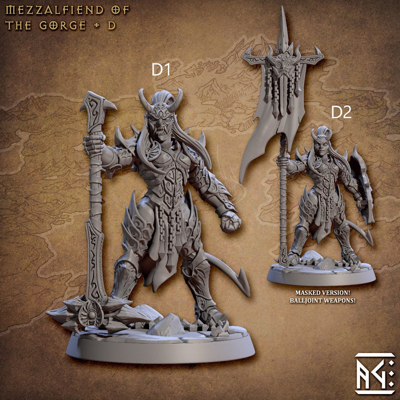 Mezzalfiends of the Gorge - Artisan Guild Demon King Spawn | Monster | Fantasy, DnD | Tiefling | Fighter | Paladin | Cleric | Hell, Abyss-6