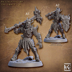 Mezzalfiends of the Gorge - Artisan Guild Demon King Spawn | Monster | Fantasy, DnD | Tiefling | Fighter | Paladin | Cleric | Hell, Abyss-3