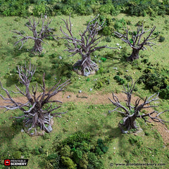 Oak Trees - King and Country, DnD, Pathfinder, 15mm, 28mm, 32mm, wargaming terrain, scenery D&D, medieval village, nature, forest, town-3