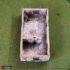 Hollyhock Cottage - King and Country, DnD, Pathfinder, 15mm, 28mm, 32mm, wargaming terrain, scenery D&D, medieval village, house, home, town-4