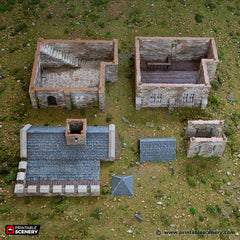 Norman Stone Keep - King and Country, DnD, Pathfinder, 15mm, 28mm, 32mm, wargaming terrain, scenery D&D, medieval castle, fort, village-5