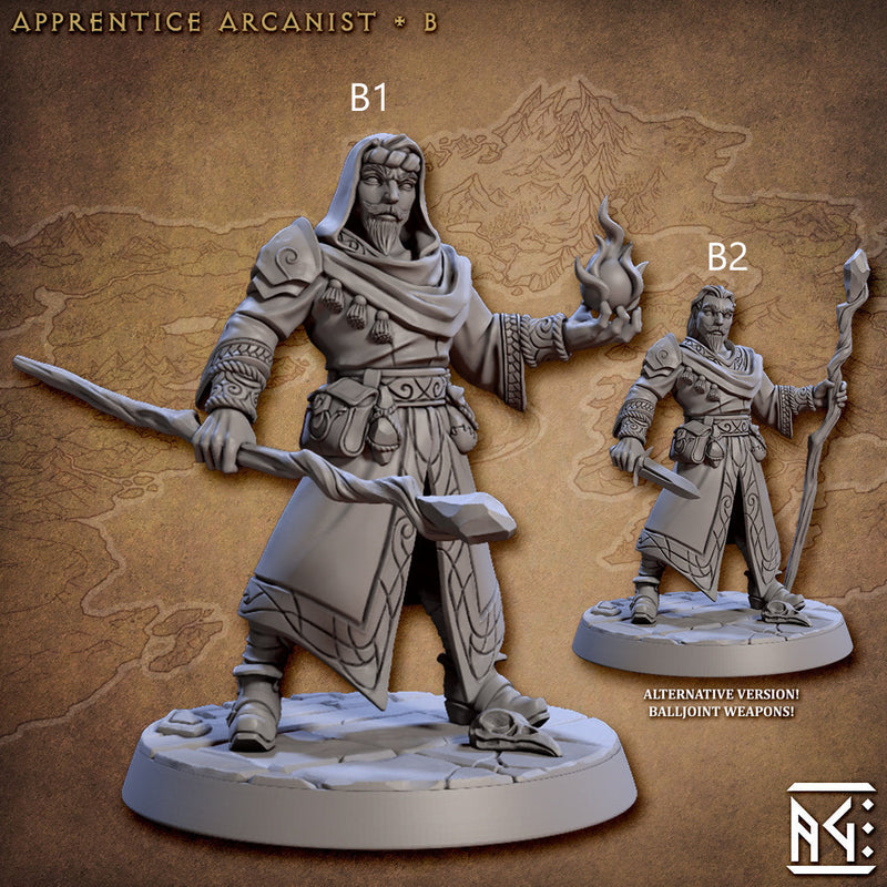 Apprentice Arcanists - Artisan Guild | Human | Elf | Wizard | Sorcerer | Warlock | Male | Female | Fantasy | Magic | DnD | Pathfinder-3